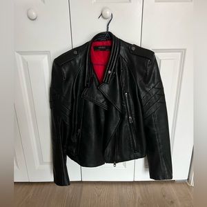 Zara faux leather jacket